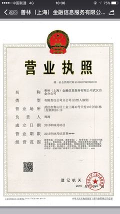 善林(上海)金融信息服务武汉冶金分公司