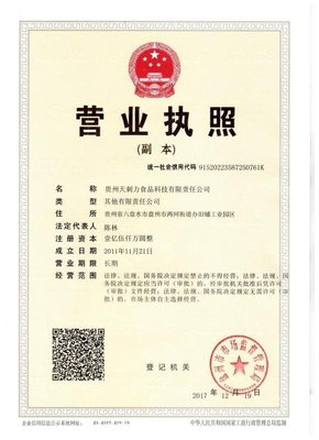 贵州天刺力食品科技